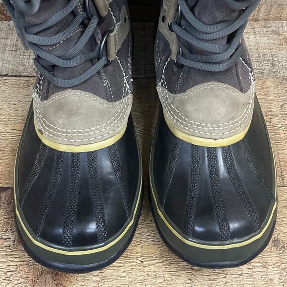 Sorel Joan Of Arctic Suede Winter Snow Boot Waterproof Faux Fur Cuff Size 10 - Picture 2 of 11